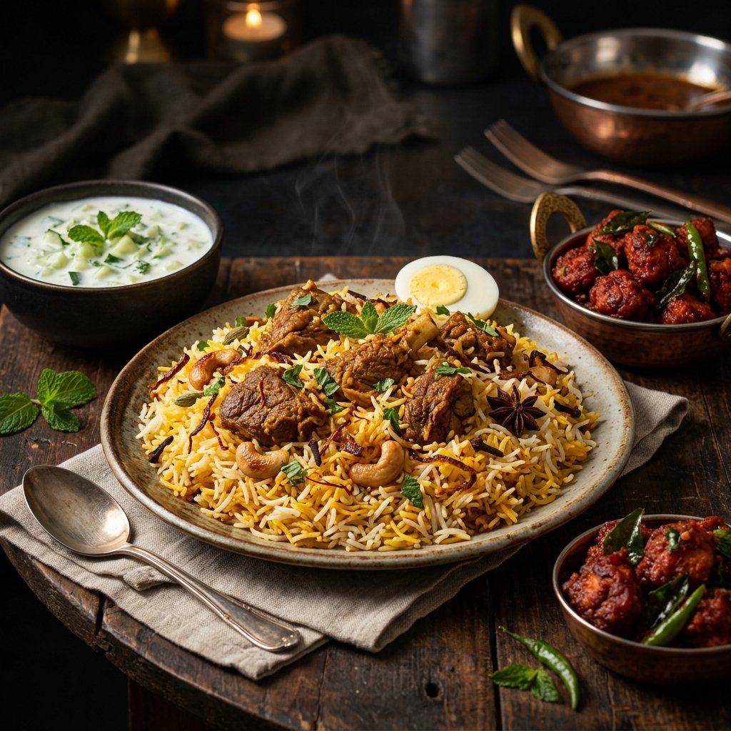 Gallery Mutton Biryani - Premium Idris Caterers Chennai